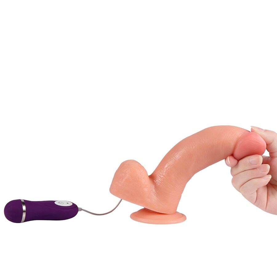 SHEQU – ADAM VIBRATEUR DILDO AVEC TÉLÉCOMMANDE 21 CM