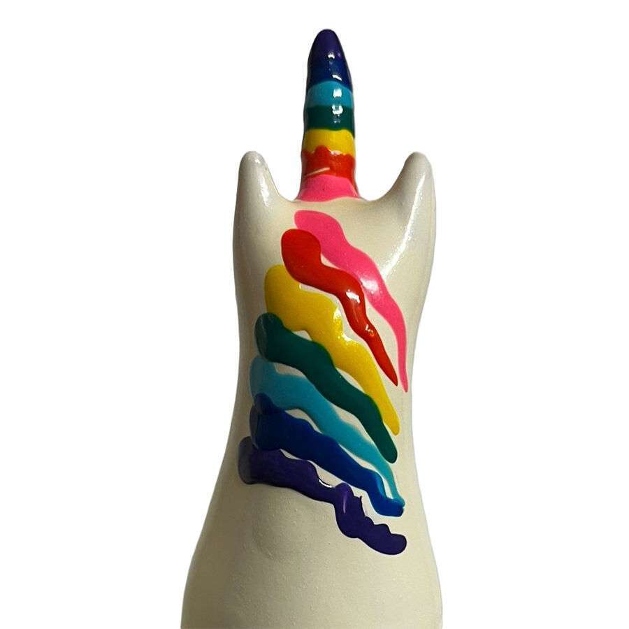 CONDOMERIE – PRÉSERVATIFS FANTAISIE PEINTS À LA MAIN LICORNE ARC-EN-CIEL