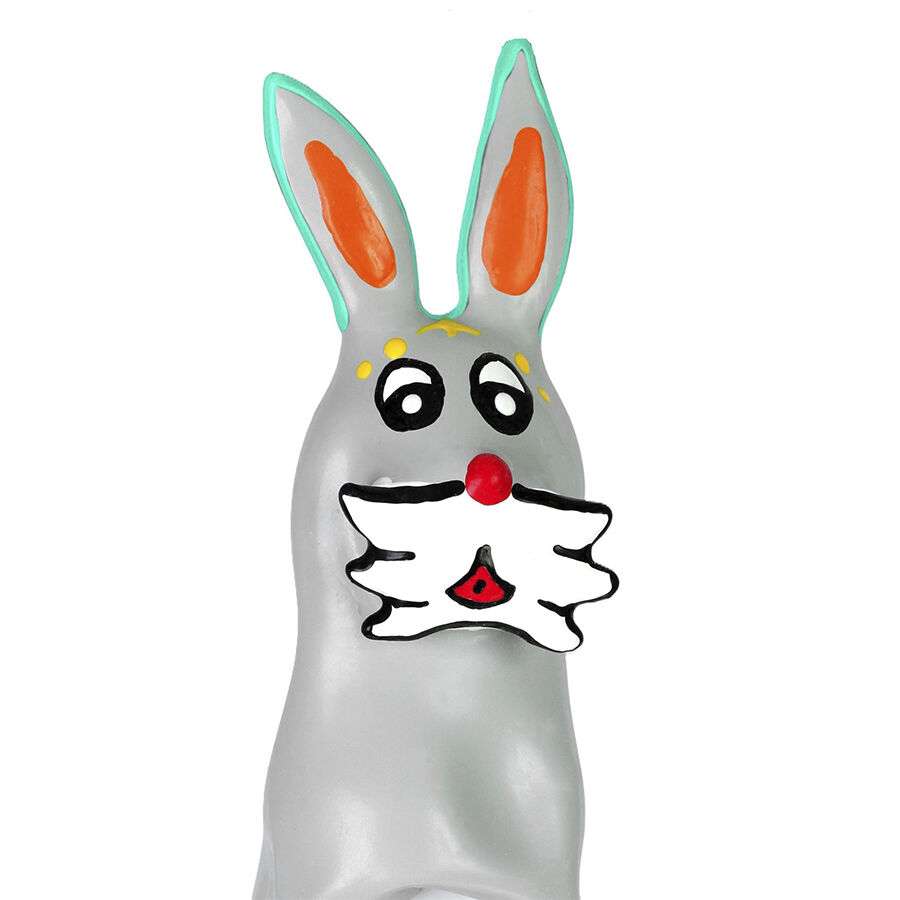CONDOMERIE – PRÉSERVATIFS FANTAISIE PEINTS À LA MAIN EN FORME DE LAPIN XL