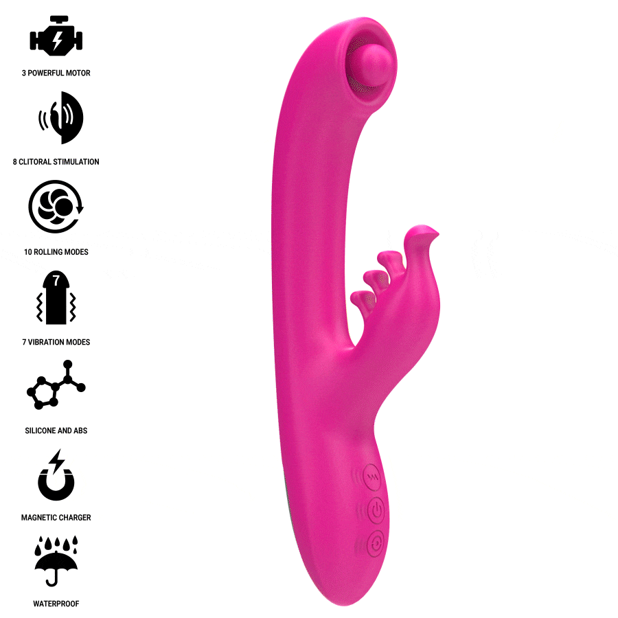 INTENSE – CHRISTINA VIBRATEUR LAPIN MULTIFONCTION 22,5 CM ROSE