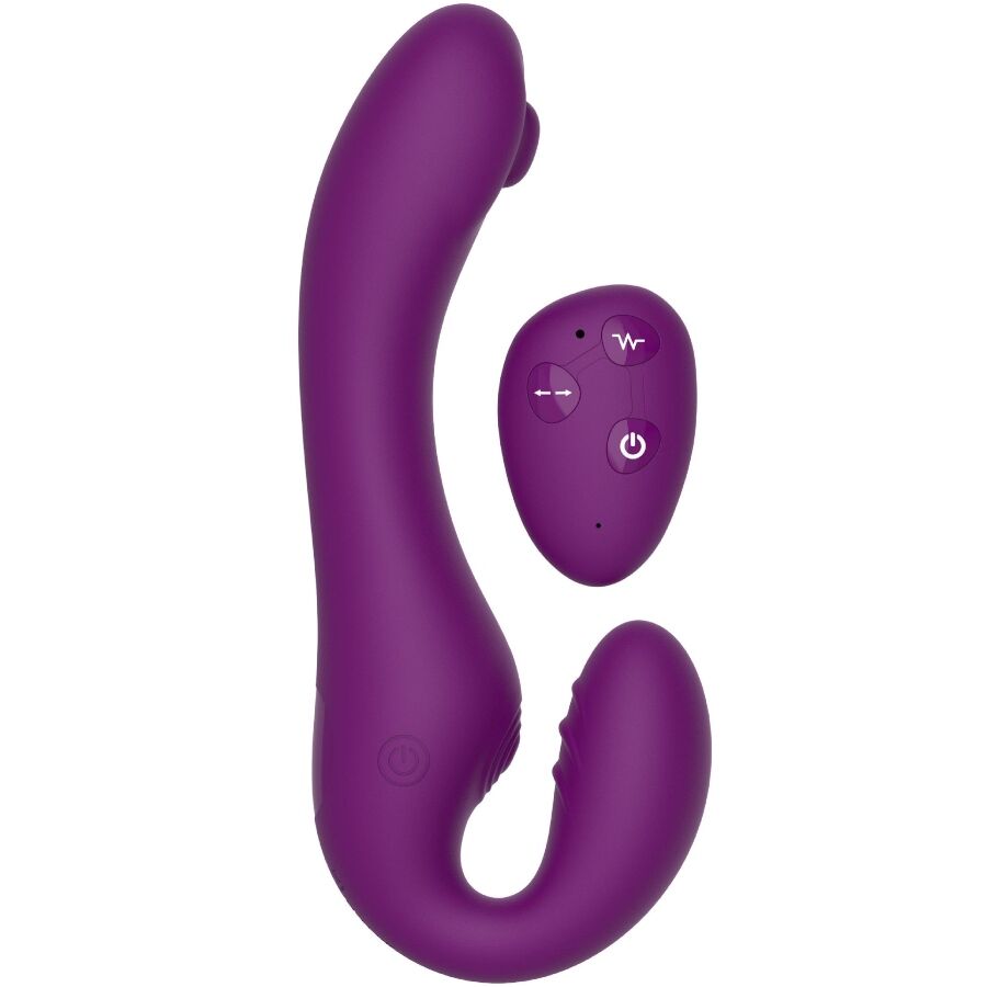 XOCOON – VIBRATEUR SANS STRAPLESS 2 EN 1 AVEC TÉLÉCOMMANDE VIOLET