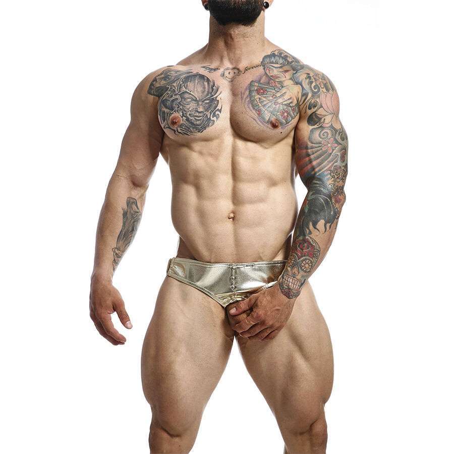 MOB – DNGEON JOCKSTRAP ANNEAU PÉNITENTIAIRE DORÉ TAILLE UNIQUE