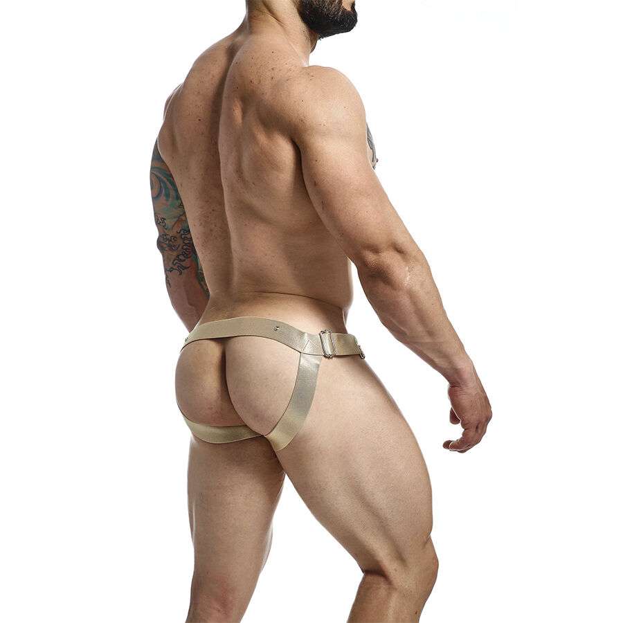 MOB – DNGEON JOCKSTRAP ANNEAU PÉNITENTIAIRE DORÉ TAILLE UNIQUE
