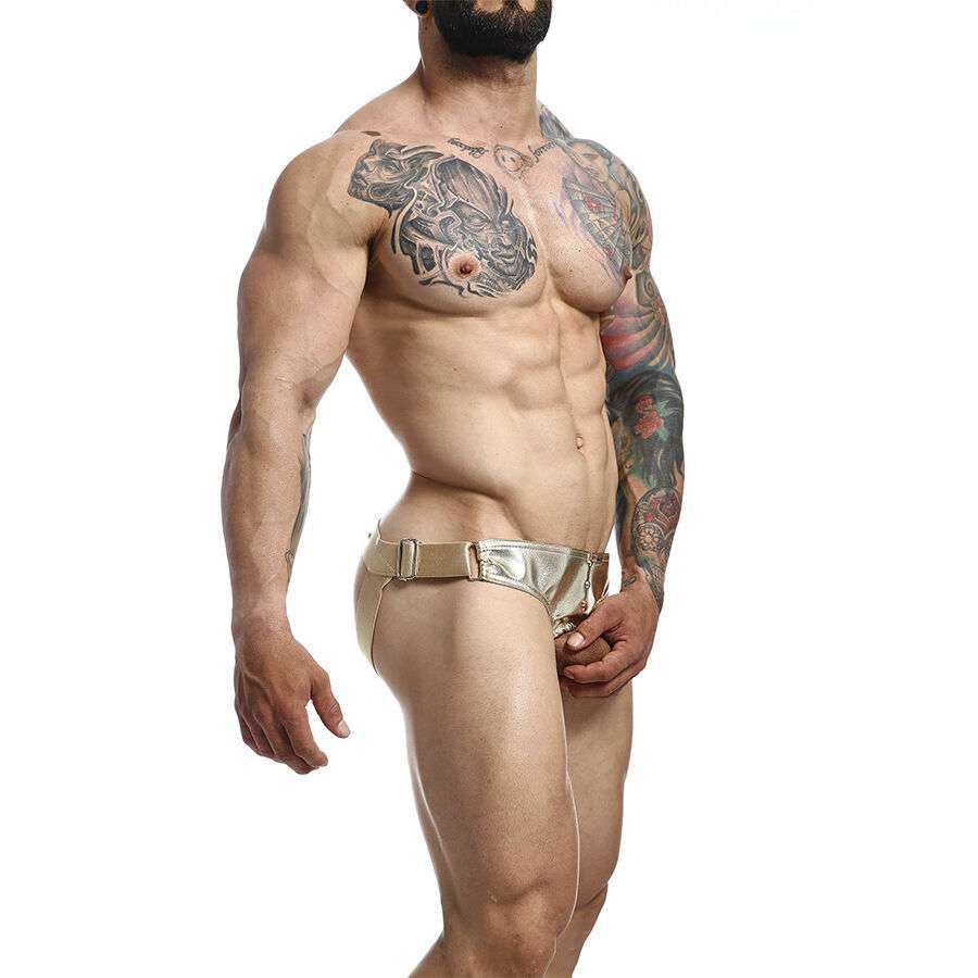 MOB – DNGEON JOCKSTRAP ANNEAU PÉNITENTIAIRE DORÉ TAILLE UNIQUE