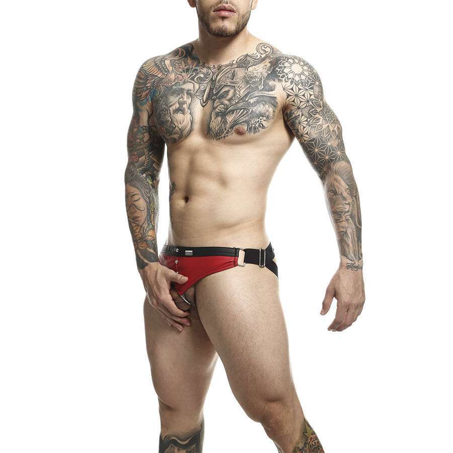 MOB – DNGEON JOCKSTRAP ANNEAU PÉNITENITAIRE ROUGE TAILLE UNIQUE