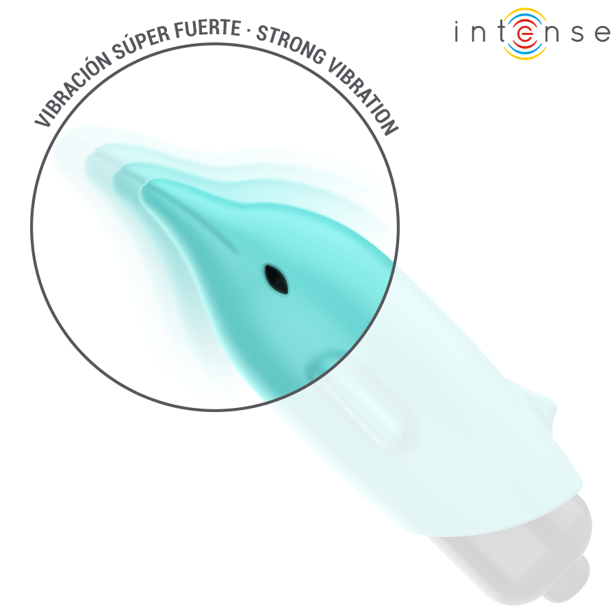 INTENSE – ECHO BALLE VIBRANTE BLEU DAUPHIN 8 X 4,7 CM
