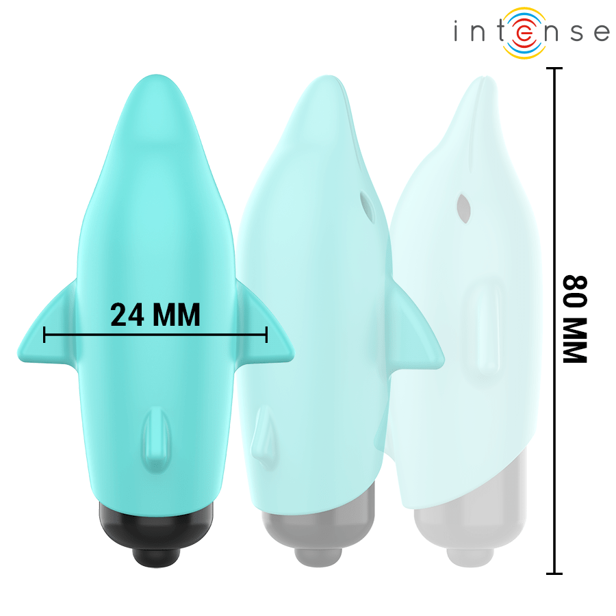 INTENSE – ECHO BALLE VIBRANTE BLEU DAUPHIN 8 X 4,7 CM