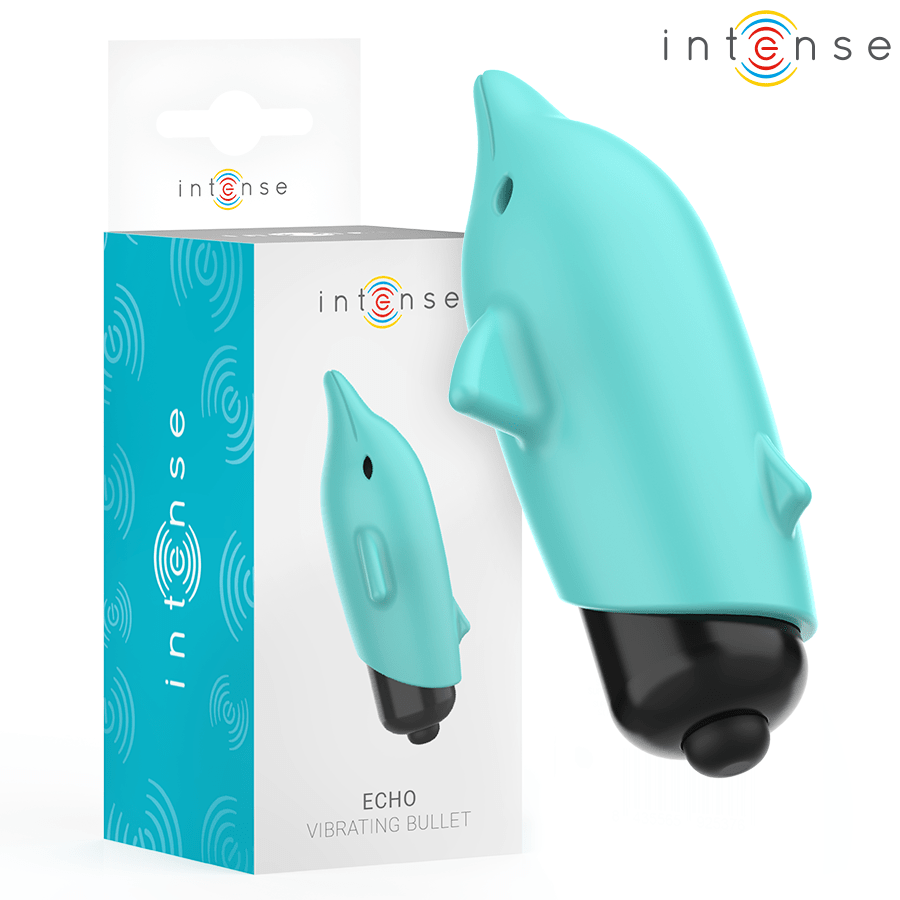 INTENSE – ECHO BALLE VIBRANTE BLEU DAUPHIN 8 X 4,7 CM