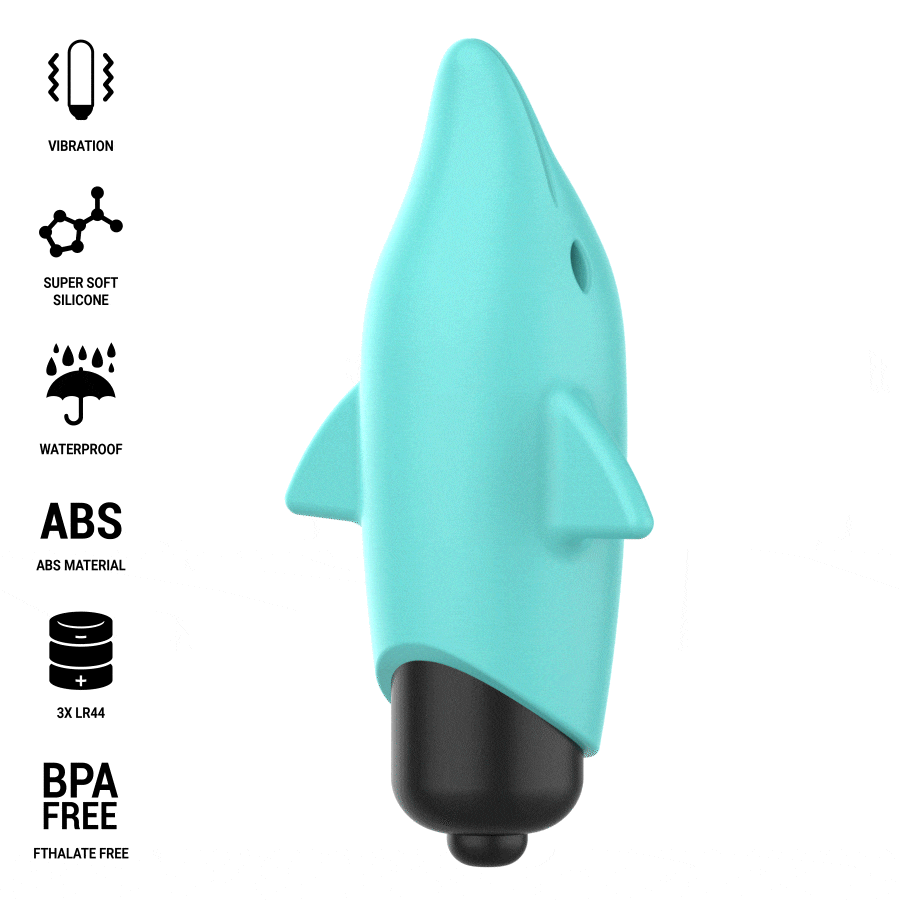 INTENSE – ECHO BALLE VIBRANTE BLEU DAUPHIN 8 X 4,7 CM
