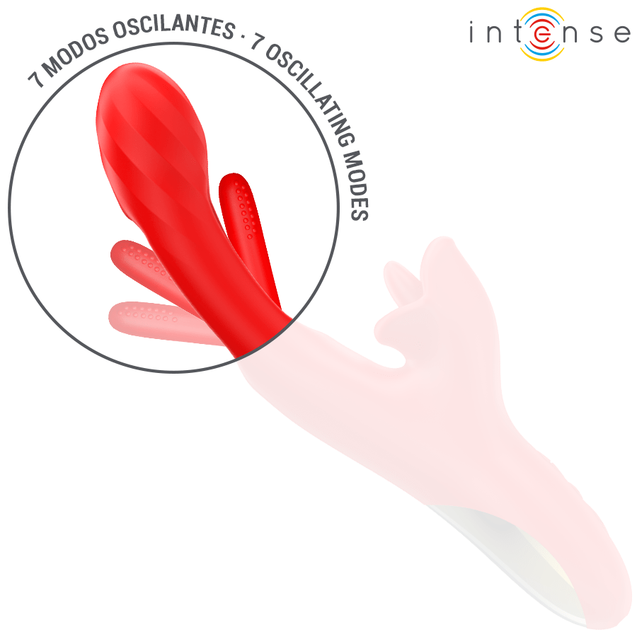 INTENSE – JESSICA VIBRATEUR MULTIFONCTION STIMULATION CLITORIS 24,8 CM ROUGE