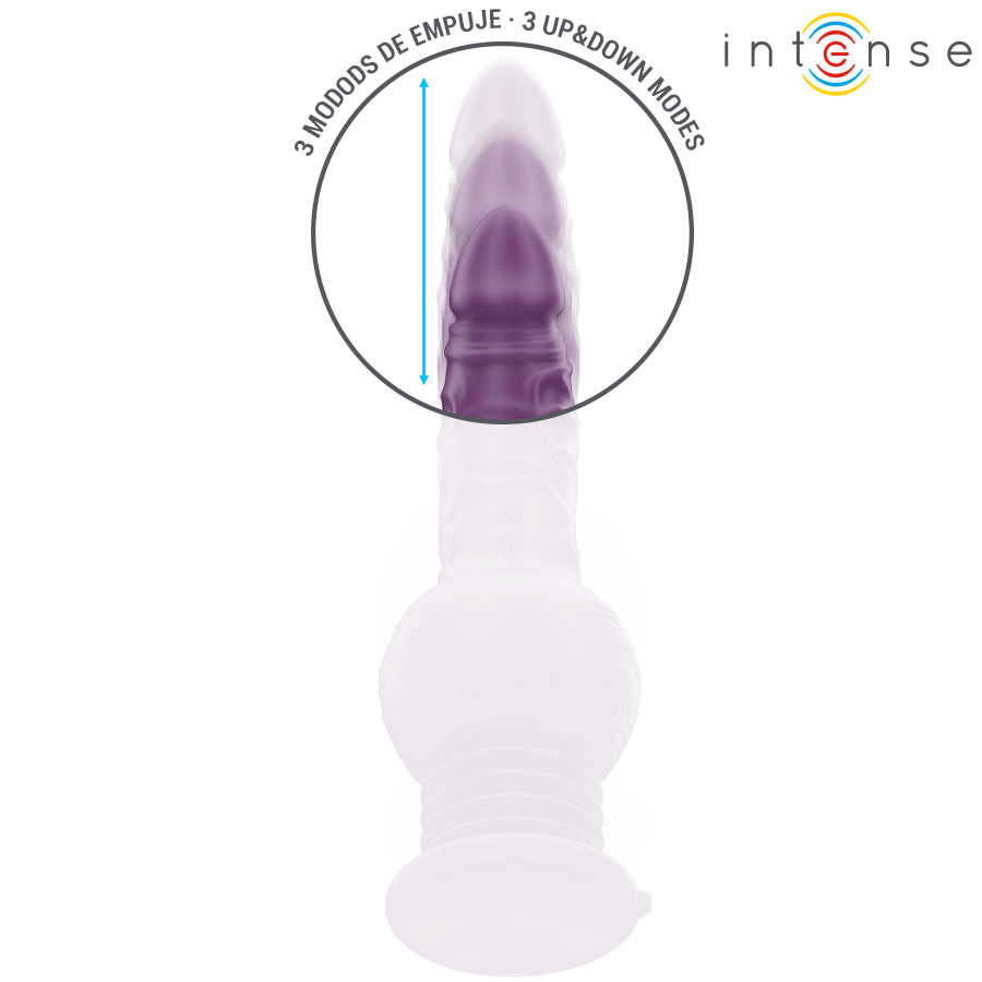 INTENSE – VIBRATEUR MULTIFONCTION TATUM AVEC VIBRATION DE HAUT EN BAS 24 CM VIOLET