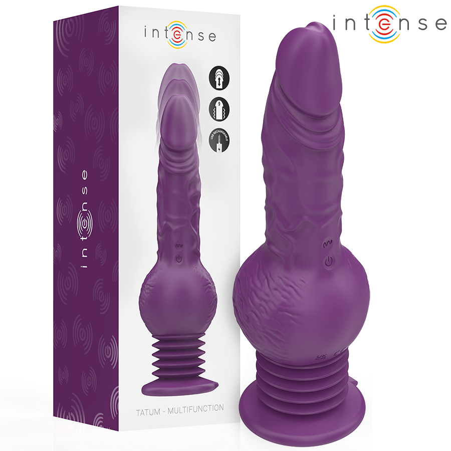 INTENSE – VIBRATEUR MULTIFONCTION TATUM AVEC VIBRATION DE HAUT EN BAS 24 CM VIOLET