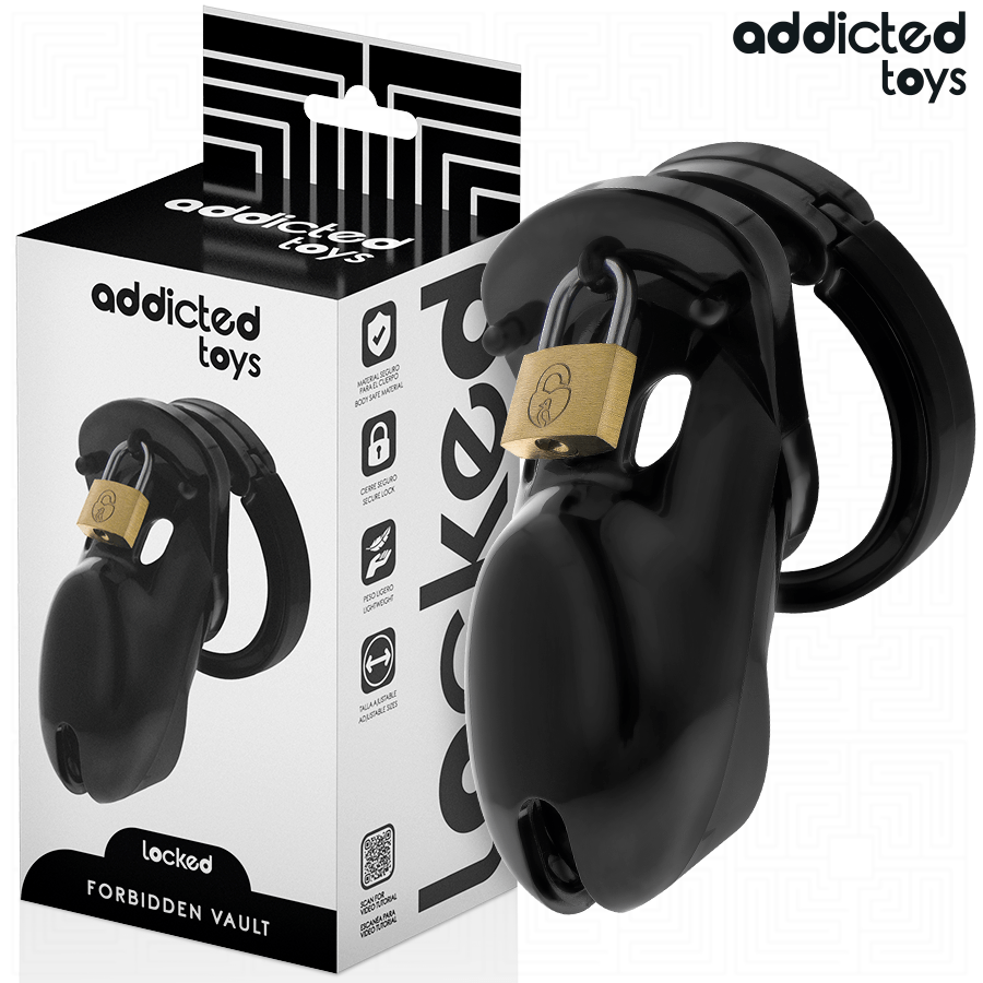 ADDICTED TOYS LOCKED – CAGE À PÉNIS INTERDITE 10 CM