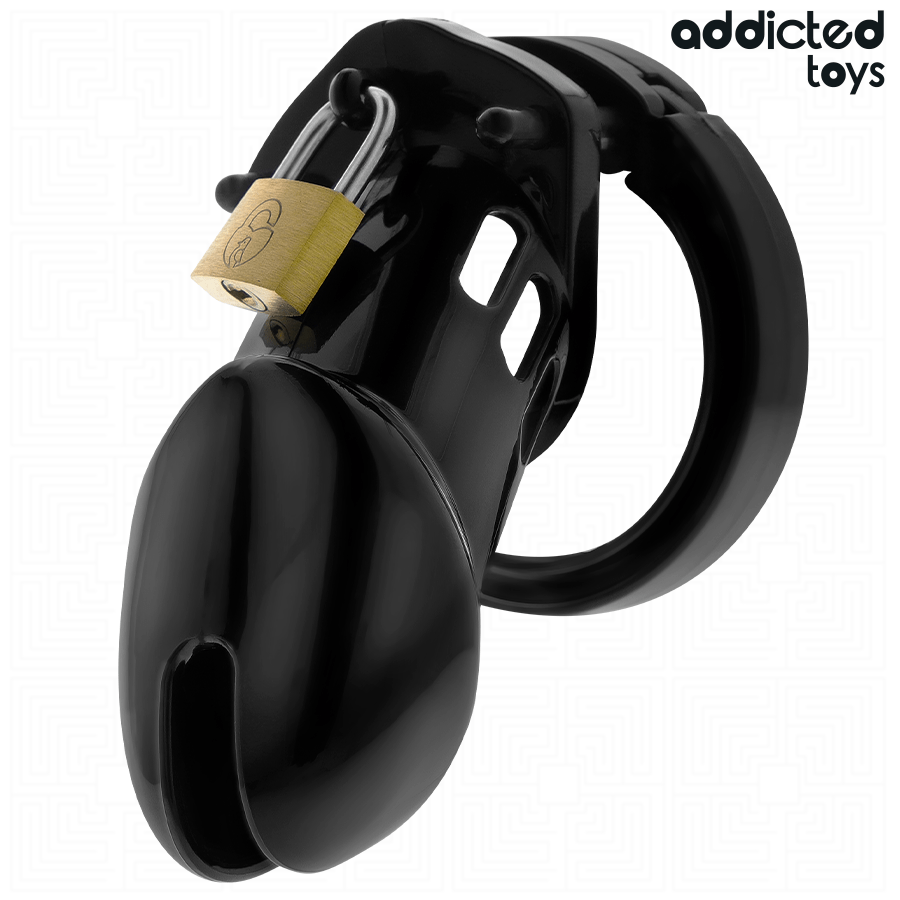 ADDICTED TOYS LOCKED – CAGE À PÉNIS OBSIDIAN HOLD TAILLE M