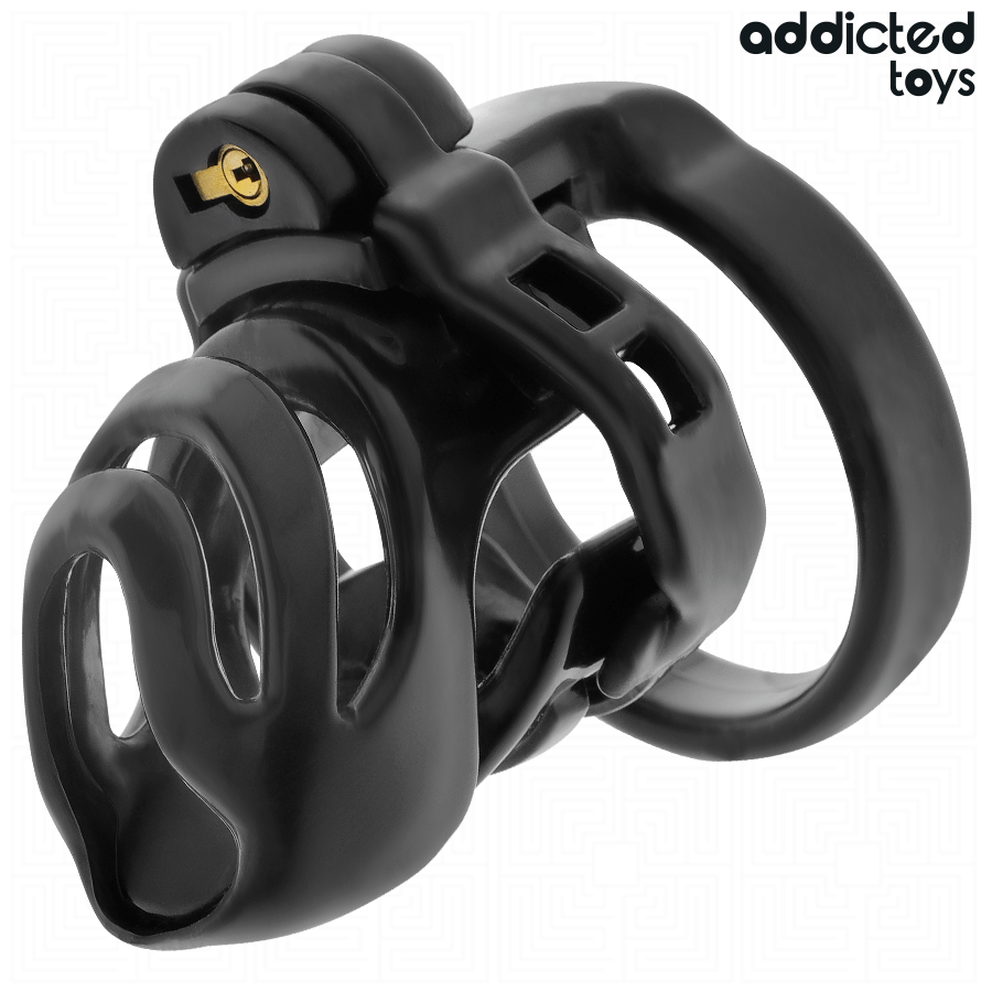 ADDICTED TOYS LOCKED – CAGE À PÉNIS À VERROUILLAGE ÉTERNEL 9 CM