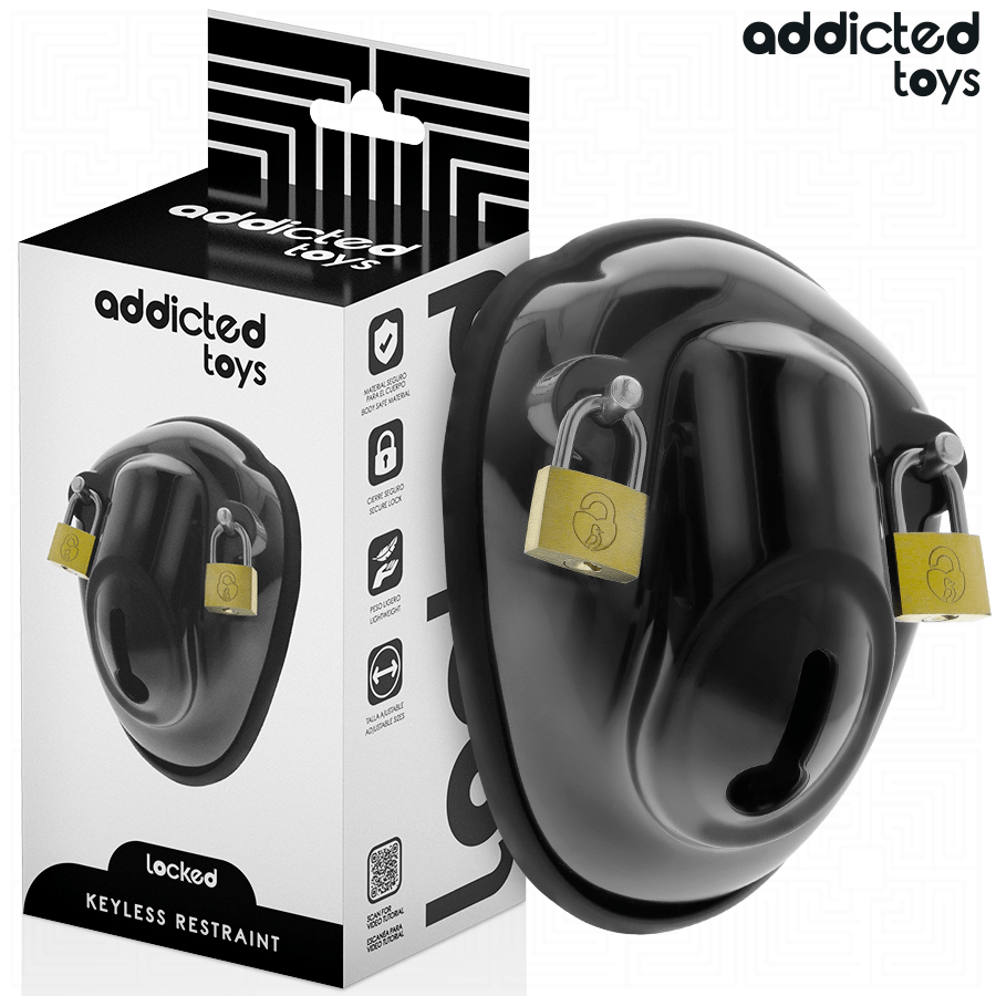 ADDICTED TOYS LOCKED – À PÉNIS VERROUILLÉE SANS CLÉ 11,5 CM