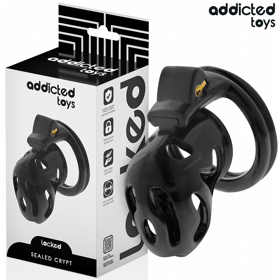 ADDICTED TOYS LOCKED – À PÉNIS CRYPTÉE VERROUILLÉE ET SCELLÉE 8 CM