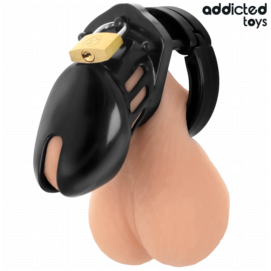 ADDICTED TOYS LOCKED – CAGE À PÉNIS OBSIDIAN HOLD TAILLE S