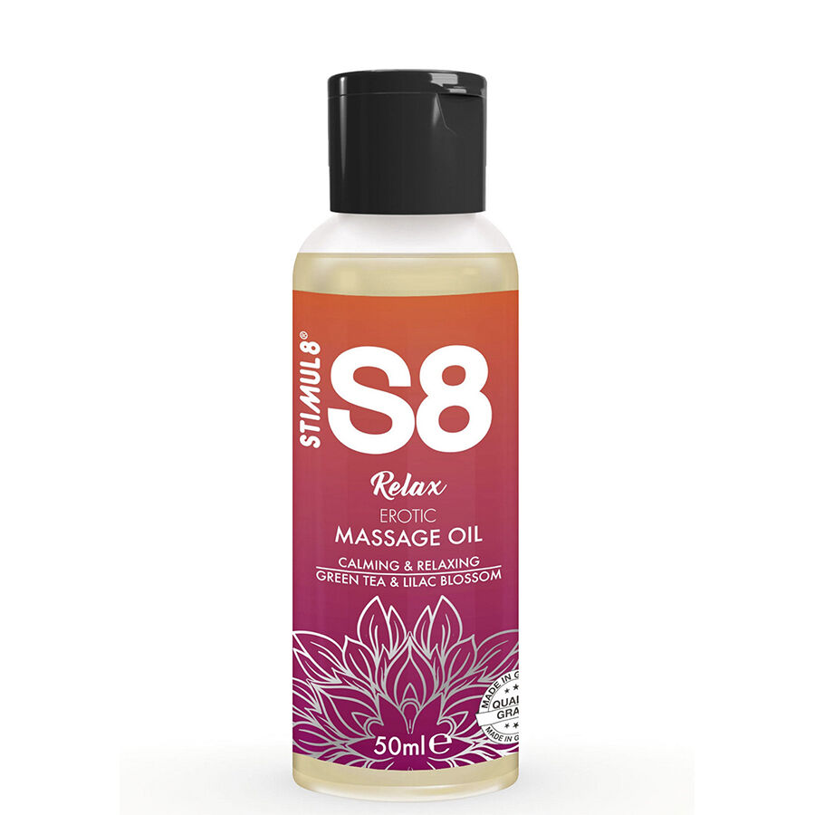 STIMUL8 – S8 RELAX HUILE DE MASSAGE ÉROTIQUE THÉ VERT 50 ML