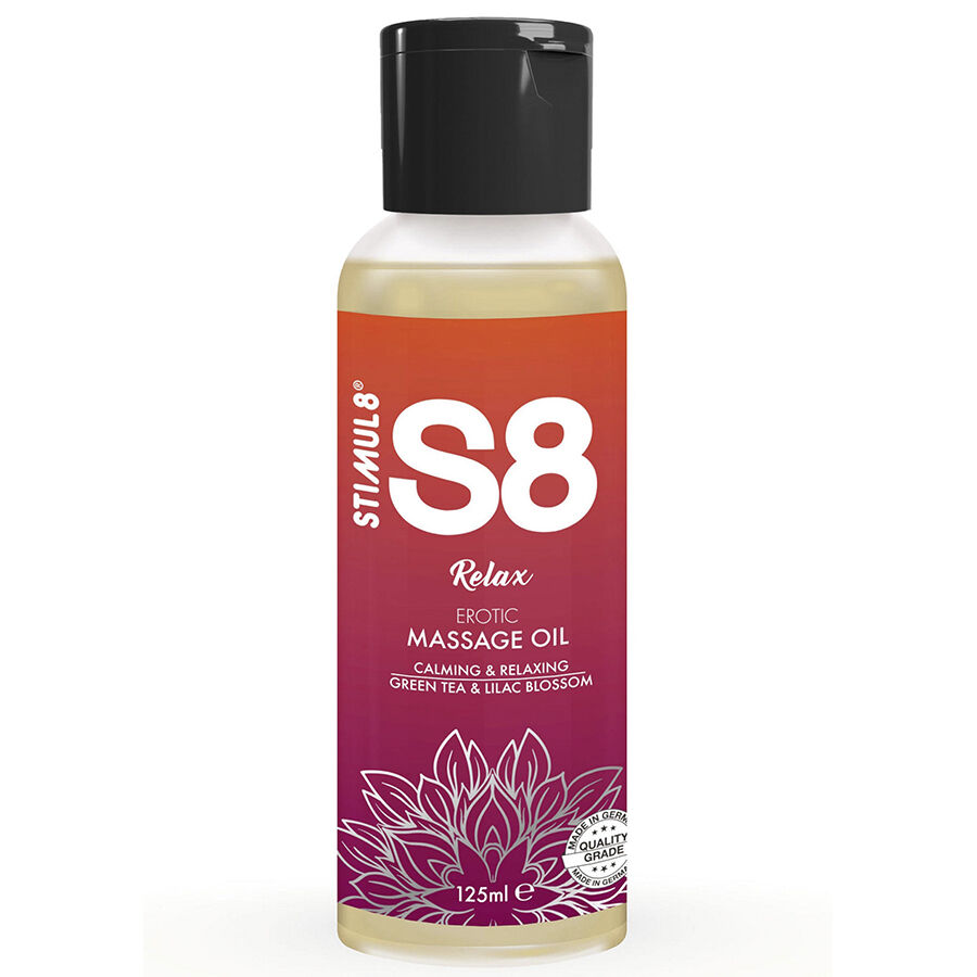 STIMUL8 – S8 RELAX HUILE DE MASSAGE AU THÉ VERT 125 ML