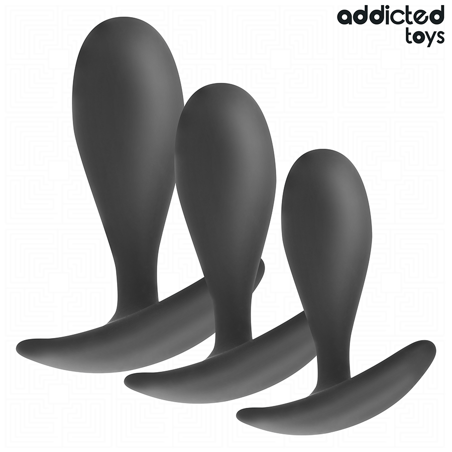 ADDICTED TOYS – LOT DE 3 PLUG ANAL MODÈLE 2