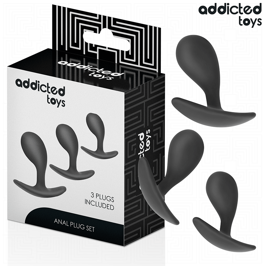 ADDICTED TOYS – LOT DE 3 PLUG ANAL MODÈLE 3