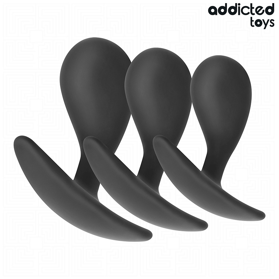 ADDICTED TOYS – LOT DE 3 PLUG ANAL MODÈLE 3