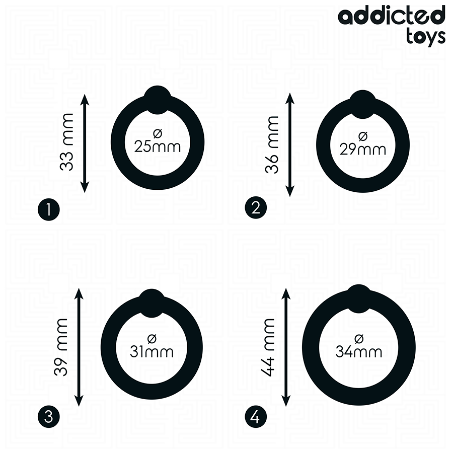 ADDICTED TOYS – LOT DANNEAUX EN SILICONE À PRESSION