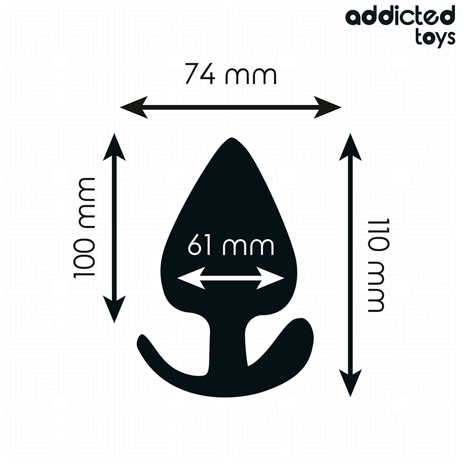ADDICTED TOYS – PLUG ANAL TAILLE XXL 11 CM