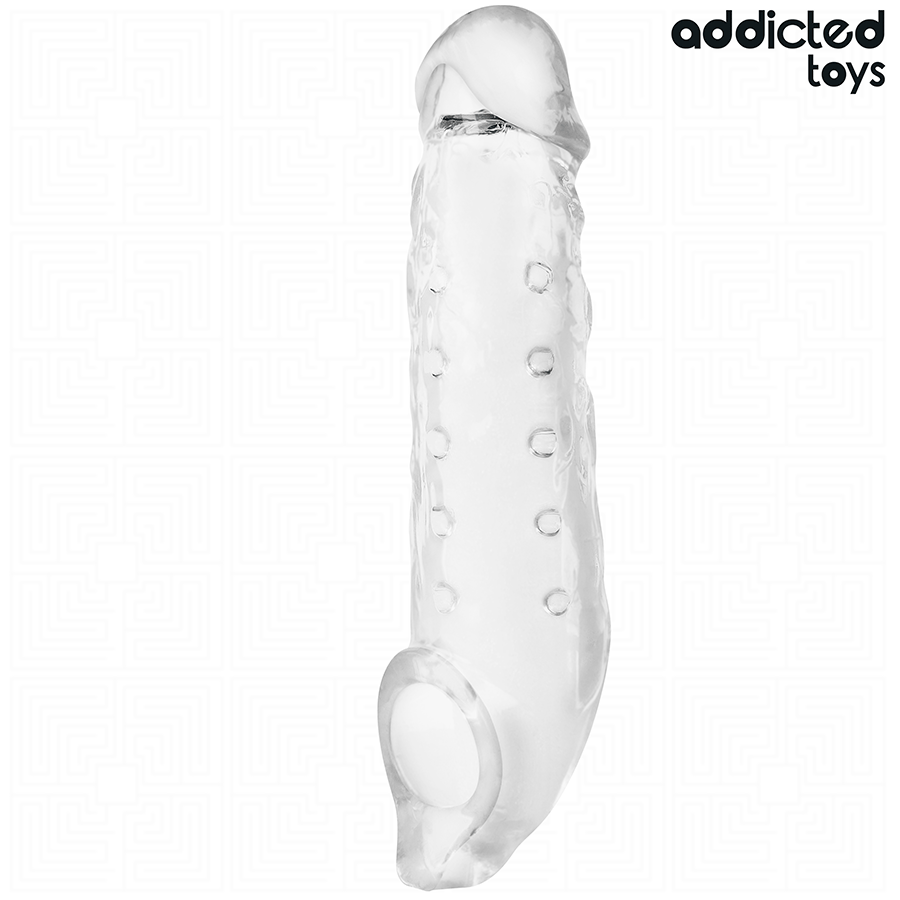 ADDICTED TOYS – GAINE PÉNIS TRANSPARENTE TAILLE M 27 CM