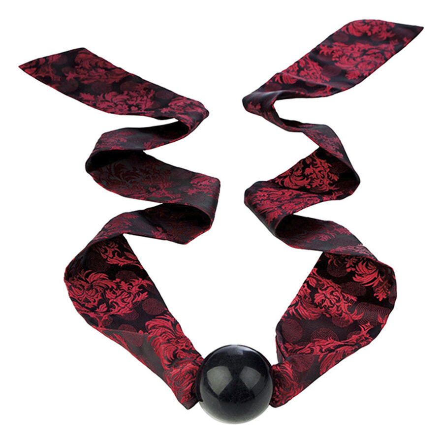 CALEXOTICS – SCANDAL BÂILLON-BALLE AVEC NŒUD NOIR/ROUGE