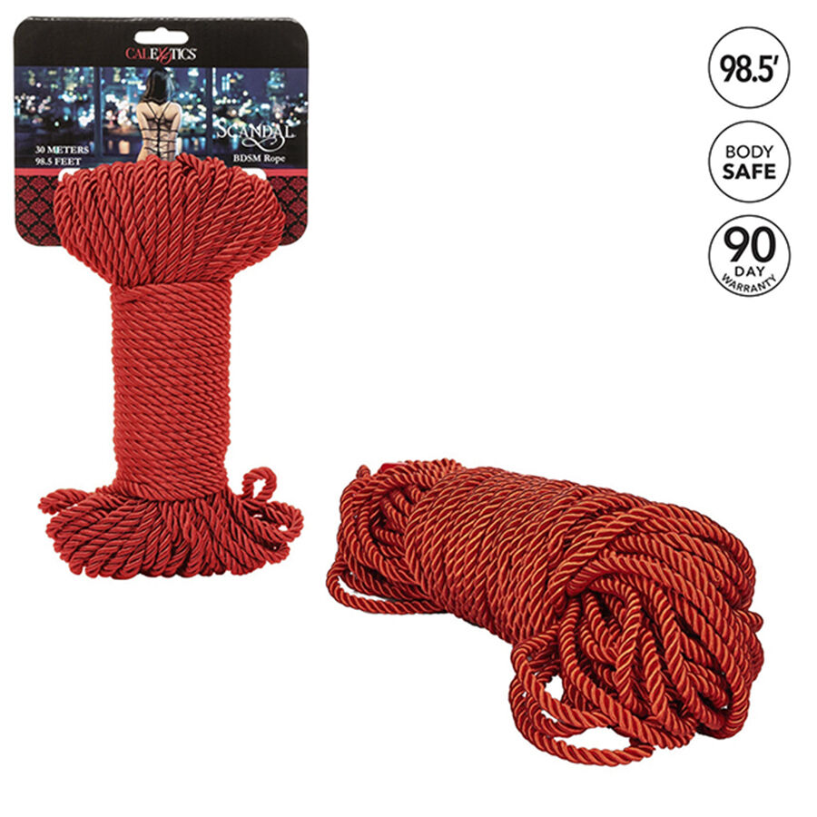 CALEXOTICS – SCANDAL CORDE BDSM ROUGE 30 M