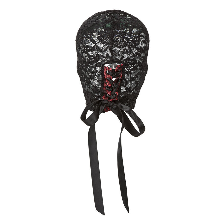 CALEXOTICS – SCANDAL CAGOULE EN DENTELLE NOIRE AVEC NŒUD