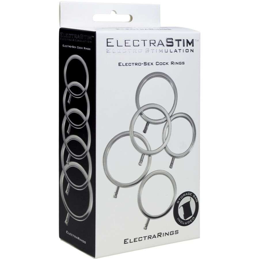 ELECTRASTIM – ELECTRARINGS ANNEAUX PÉNIS EN MÉTAL PACK DE 5