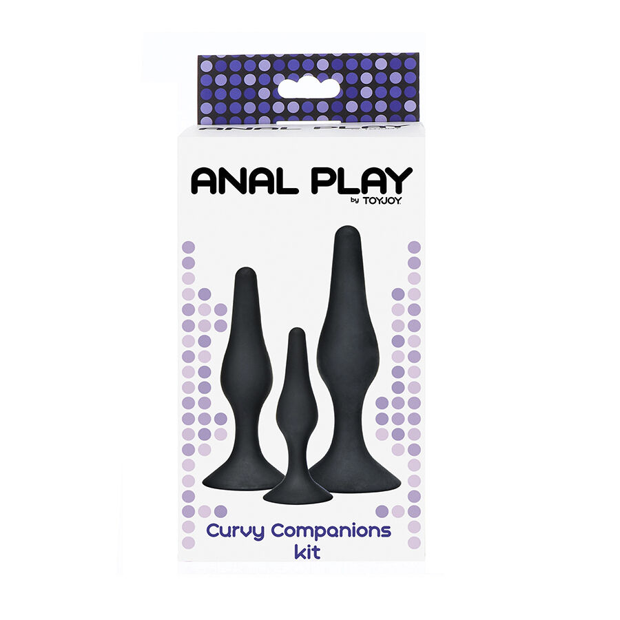 TOYJOY – Plug anal CURVY COMPANIONS 3 pièces Noir