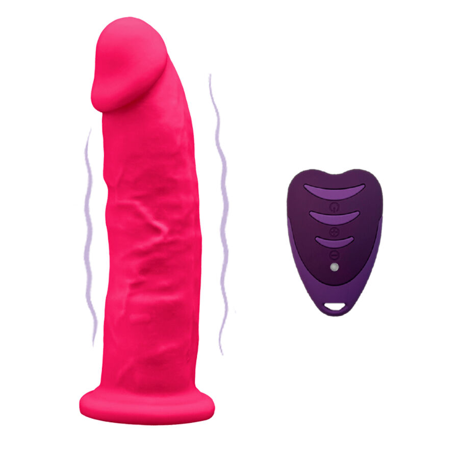 SILEXD – MODÈLE DE PÉNIS RÉALISTE 2 ROSE + TÉLÉCOMMANDE LRS 17 CM