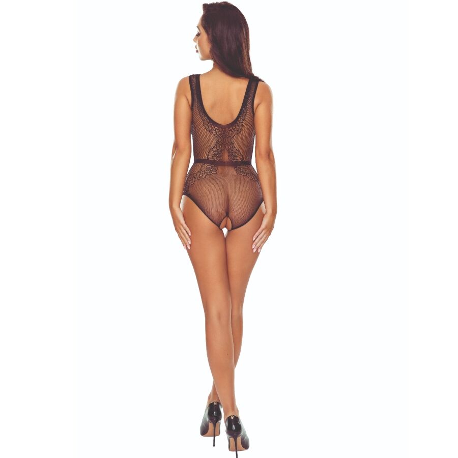 PASSION – BS115 BODYSTOCKING NOIR GRILLE