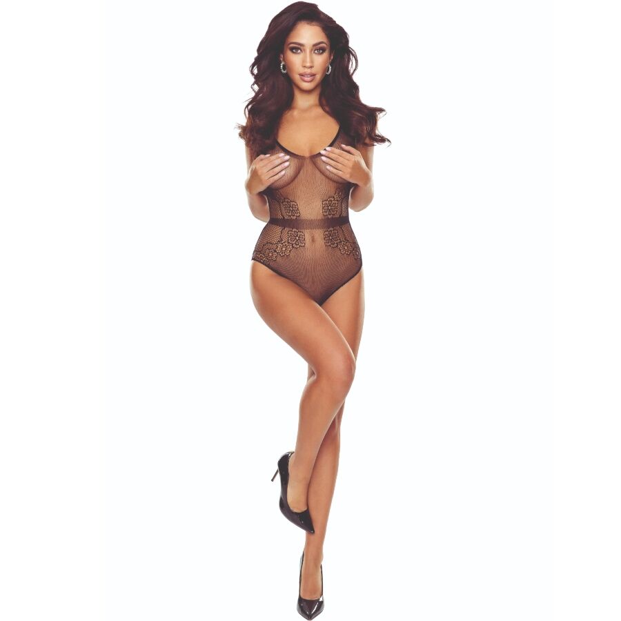 PASSION – BS115 BODYSTOCKING NOIR GRILLE