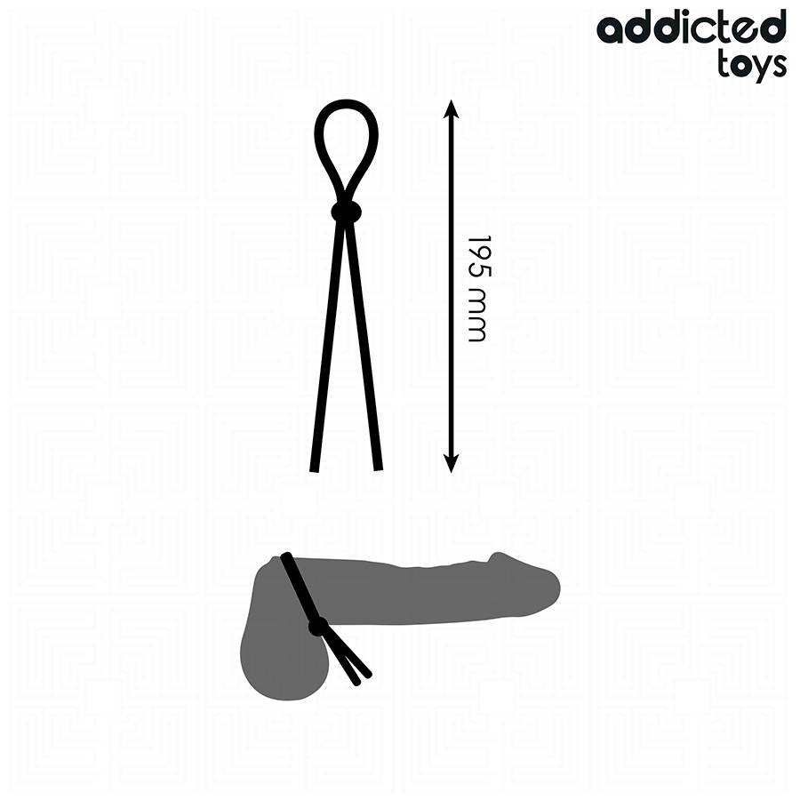 ADDICTED TOYS – CORDE EN SILICONE POUR LE PÉNIS À BOUCLE UNIQUE