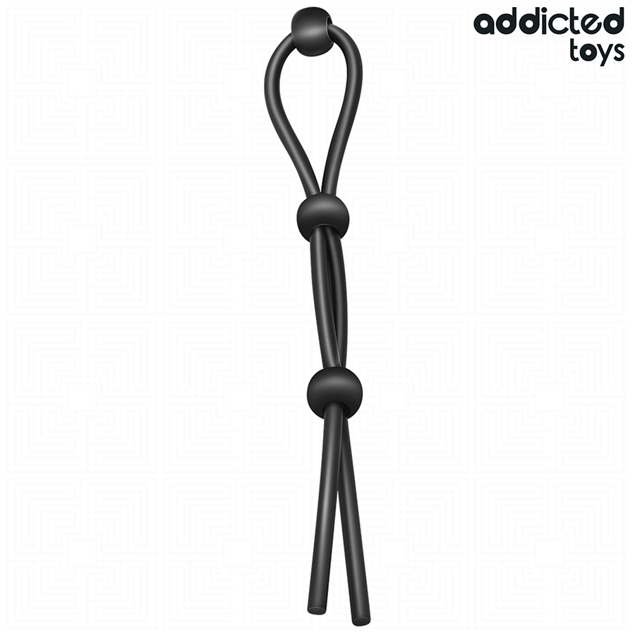 ADDICTED TOYS – CORDE EN SILICONE POUR LE PÉNIS À TRIPLE BOUCLE