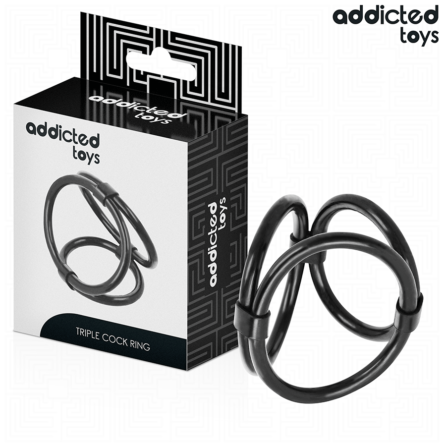 ADDICTED TOYS – ANNEAU PÉNIS TRIPLE