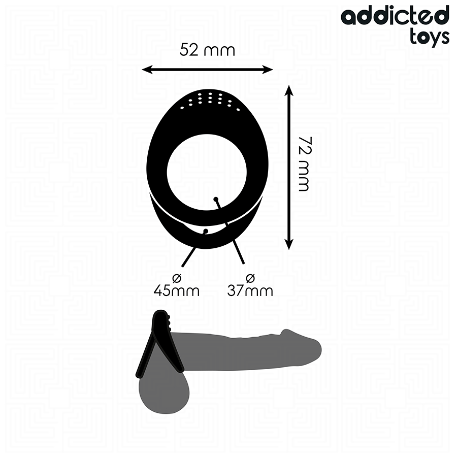 ADDICTED TOYS – ANNEAU PÉNIS À DOUBLE TEXTURE
