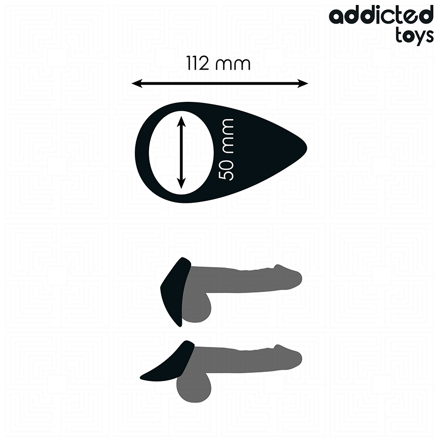 ADDICTED TOYS – ANNEAU PÉNIS EN FORME DE LARME