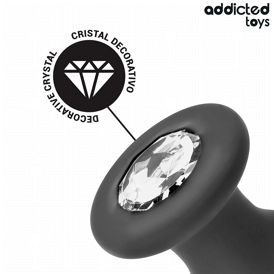 ADDICTED TOYS – PLUG ANAL AVEC BIJOU TAILLE S 8,8 CM