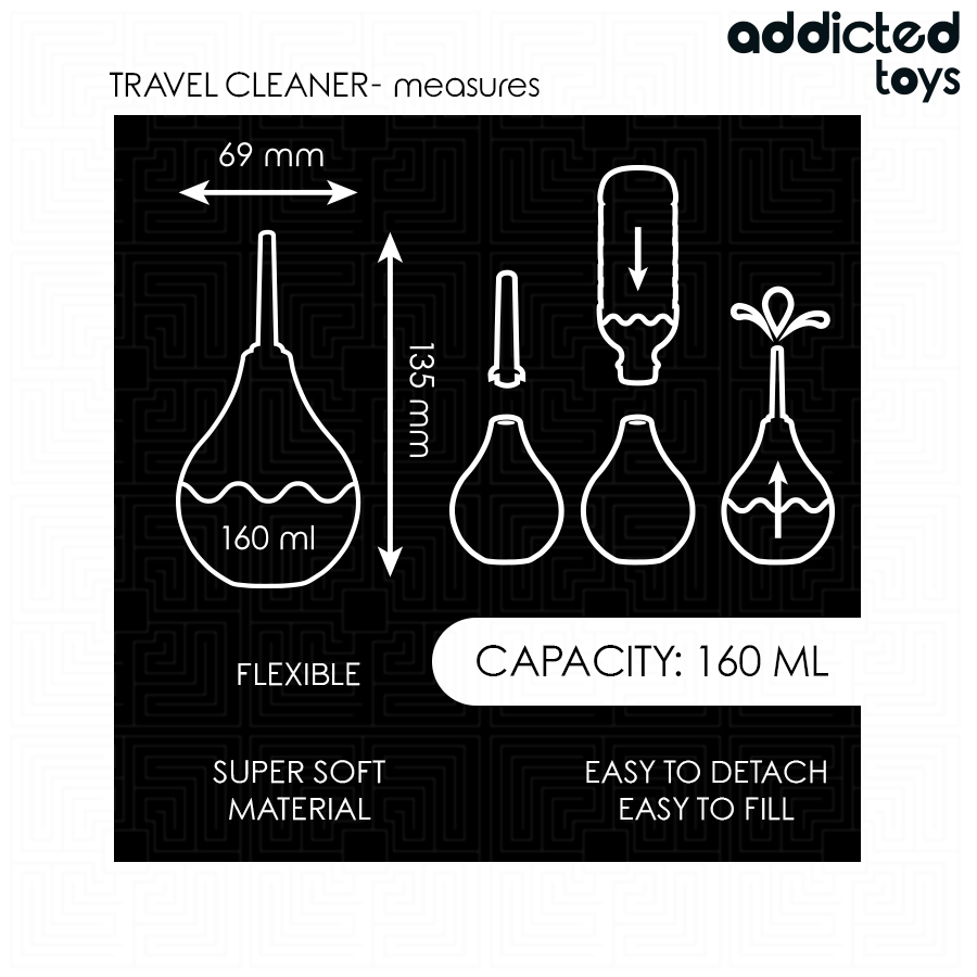 ADDICTED TOYS – NETTOYANT ANAL DE VOYAGE TAILLE M 160 ML