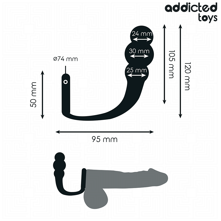 ADDICTED TOYS – PLUG ANAL AVEC ANNEAU MODÈLE 1