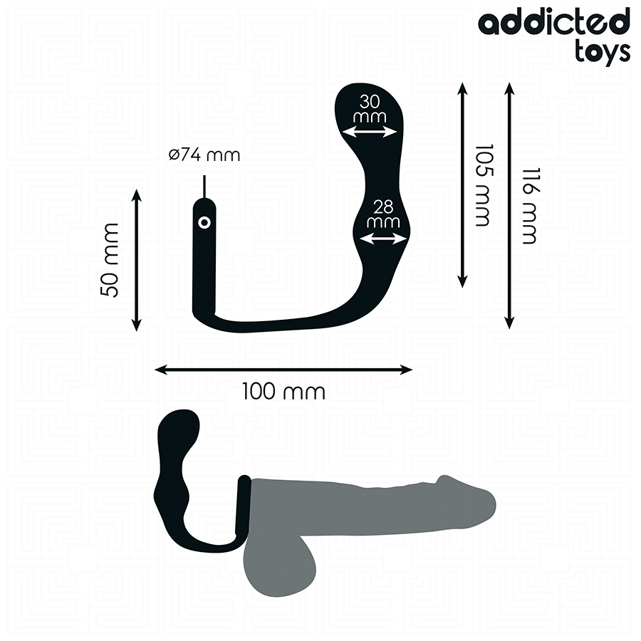 ADDICTED TOYS – PLUG ANAL AVEC ANNEAU MODÈLE 3