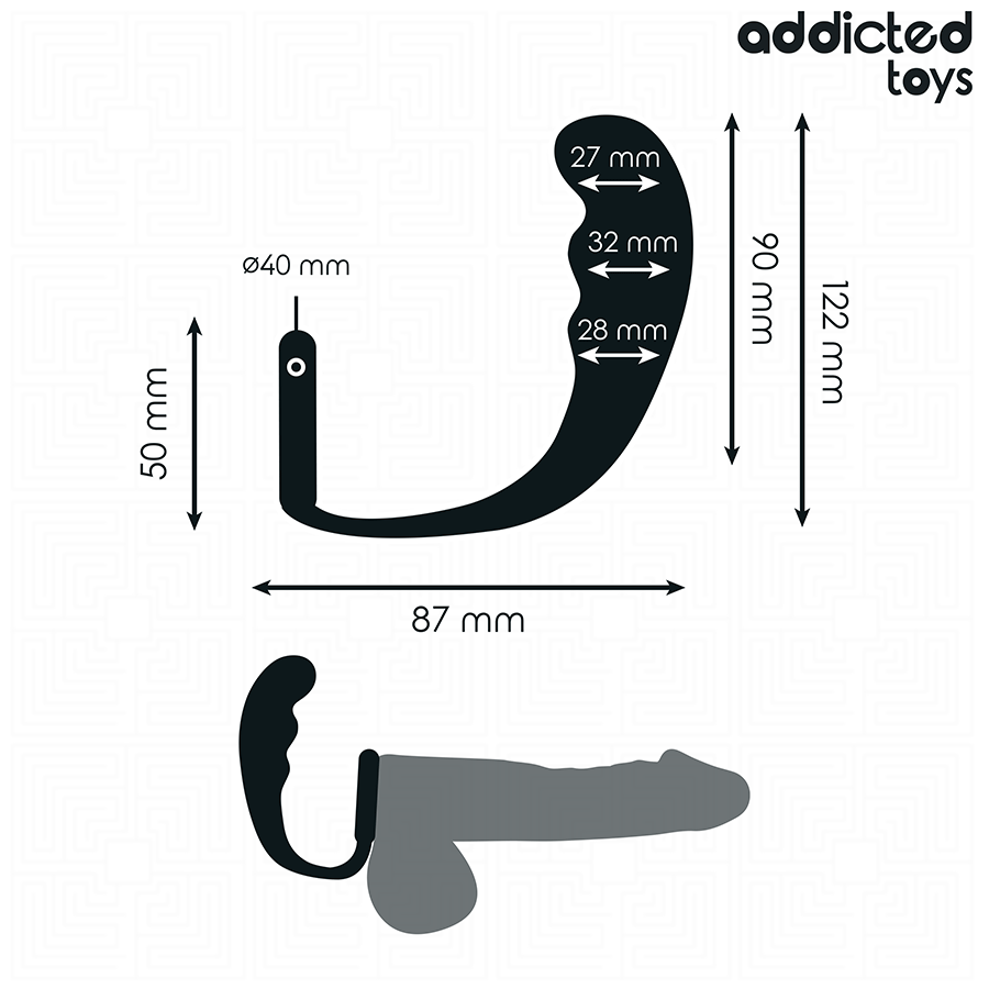 ADDICTED TOYS – PLUG ANAL AVEC ANNEAU MODÈLE 4