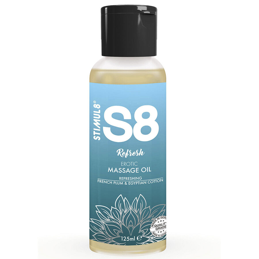 STIMUL8 – S8 REFRESH HUILE DE MASSAGE AU COTON 125 ML