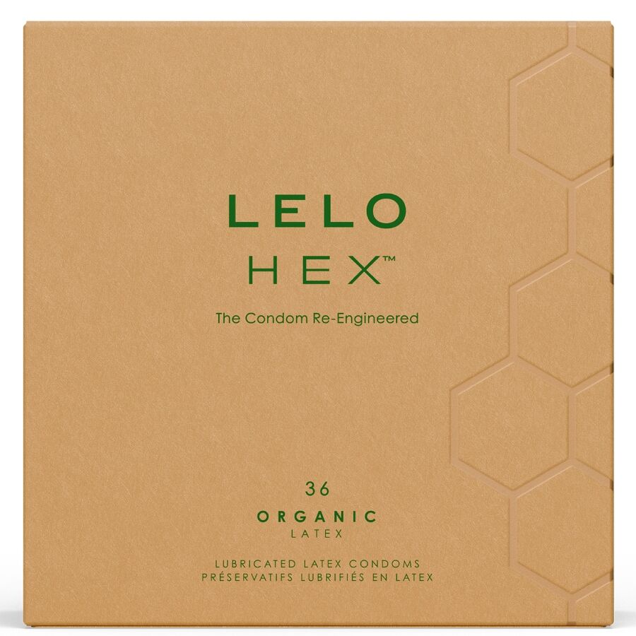 LELO – HEX BOÎTE DE PRÉSERVATIFS BIOLOGIQUES 36 UNITÉS